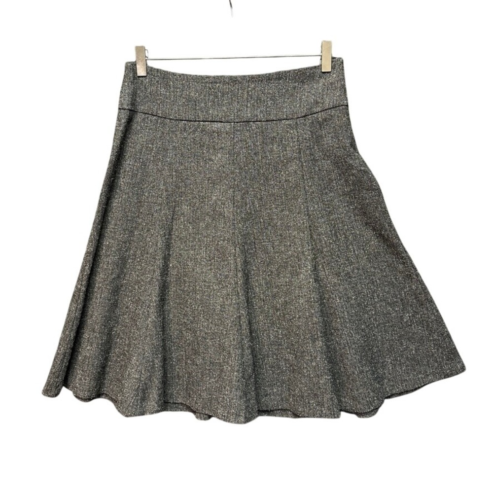 Heritage Collection by Bass Grey Tweed A-Line Skirt Womens Size 4 Flare Knee